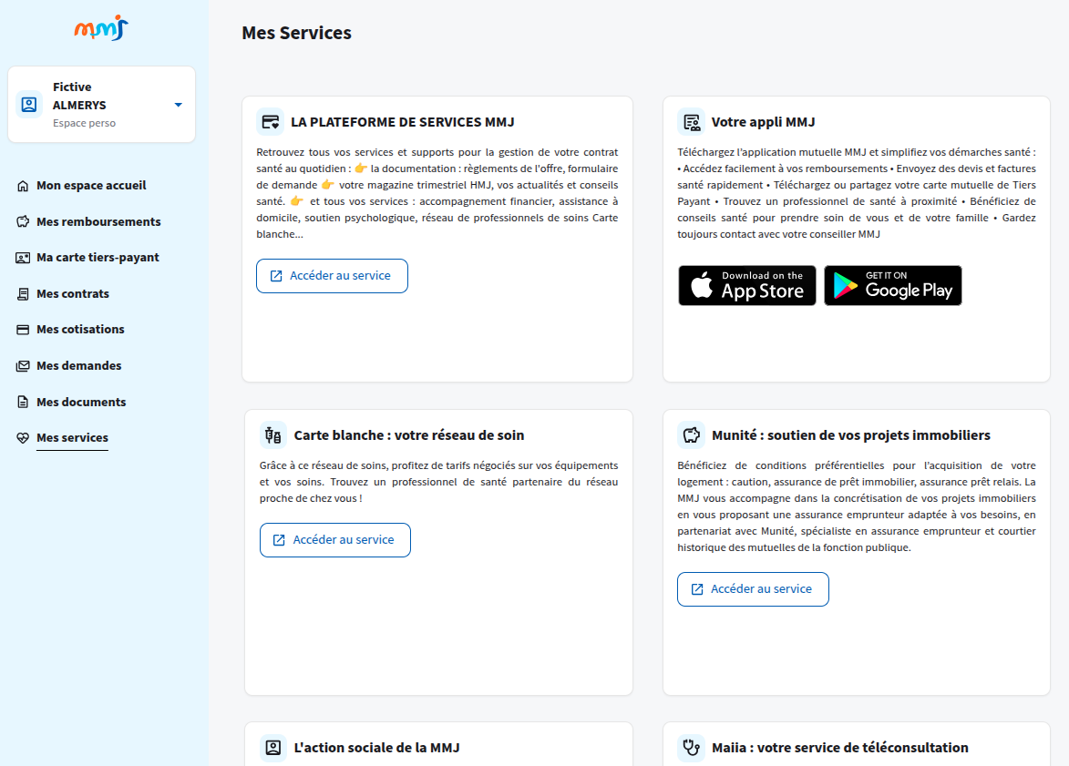 Rubrique services